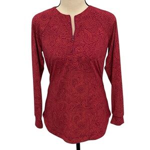 Title Nine | Red 1/4 zip rash guard swim top Sz XS